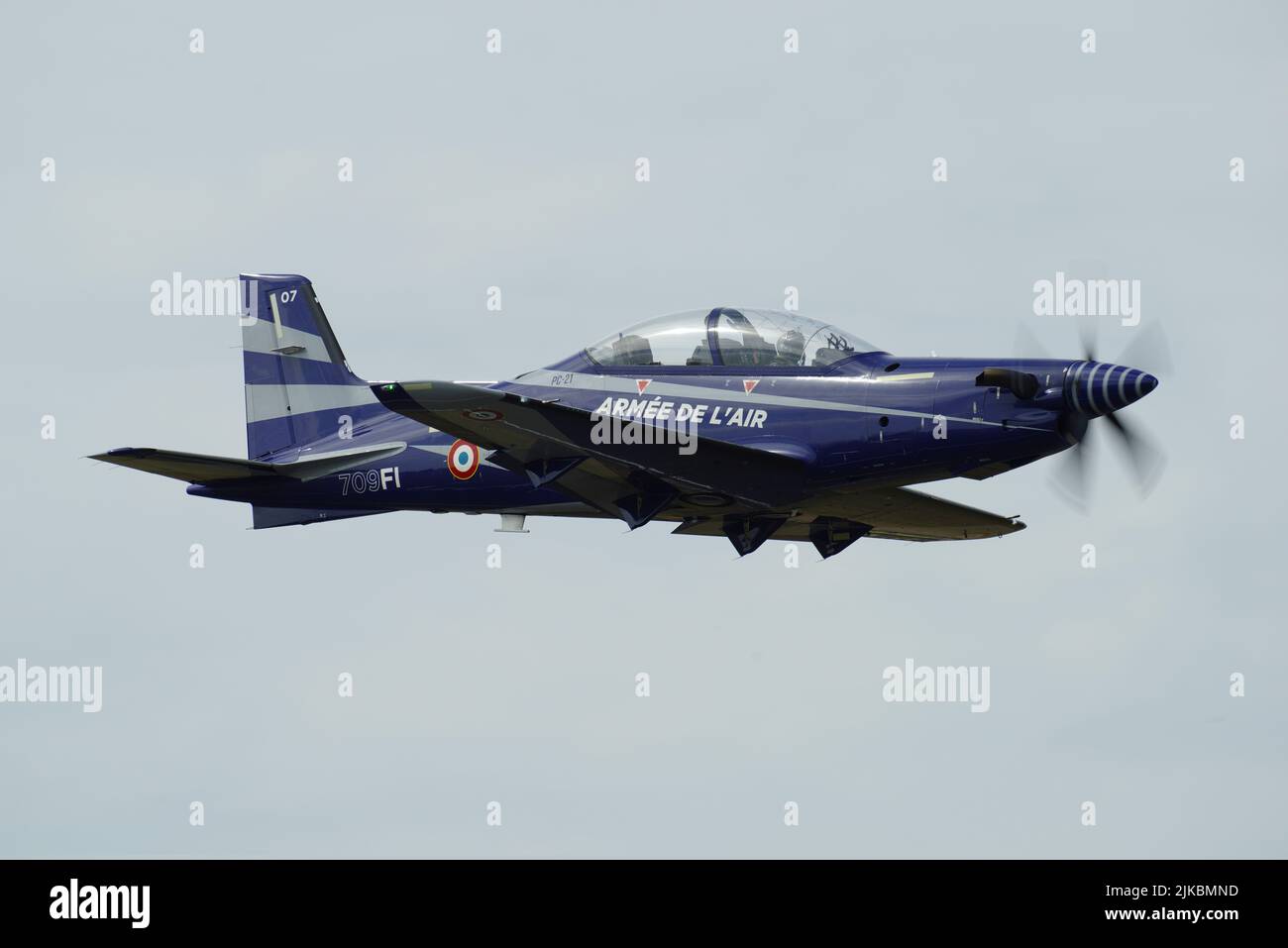 Pilatus PC 21, Armee De L`Air, RIAT, 2022, RAF Fairford, Gloucestershire, England, Stockfoto